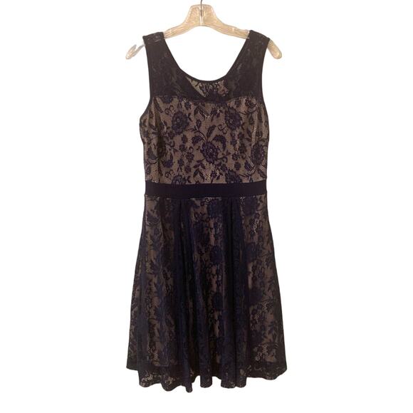 Candalite Women's Navy Lace Sleeveless Dress, Style #D43902, Size M - Picture 2 of 12